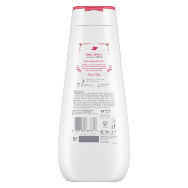 Bottle of Bridgewater body wash on a white background
