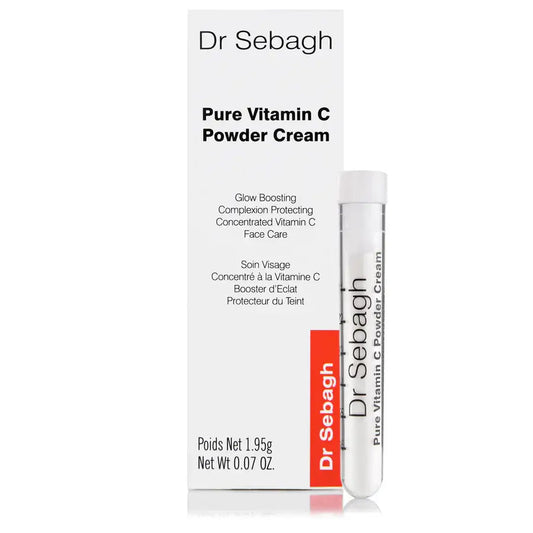 Dr Sebagh Pure Vitamin C Powder Cream 1.95g, glow boosting face cream for complexion protection.