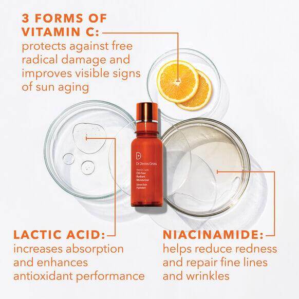 Drunk Elephant serum with vitamin C, lactic acid, and niacinamide benefits for radiant skin and anti-aging.