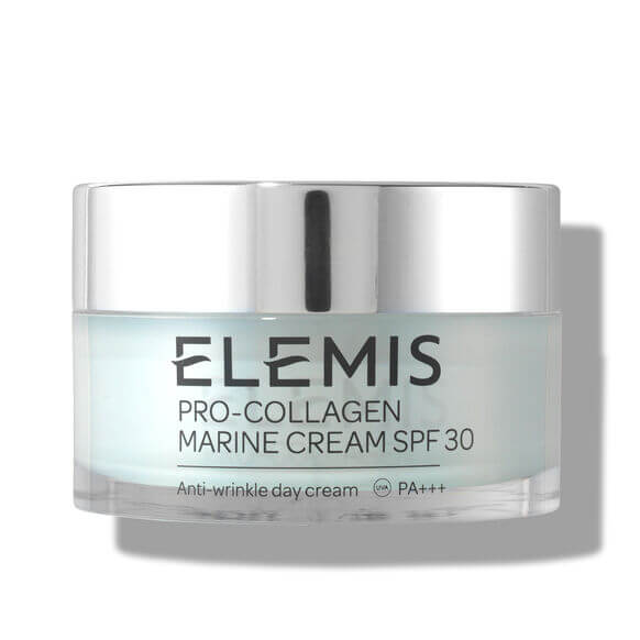 Elemis Pro-Collagen Marine Cream SPF 30 jar on a white background