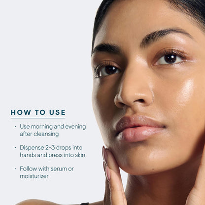 How to use ELEMIS Pro-collagen Marine Moisture Essence: morning and evening application for youthful radiance.