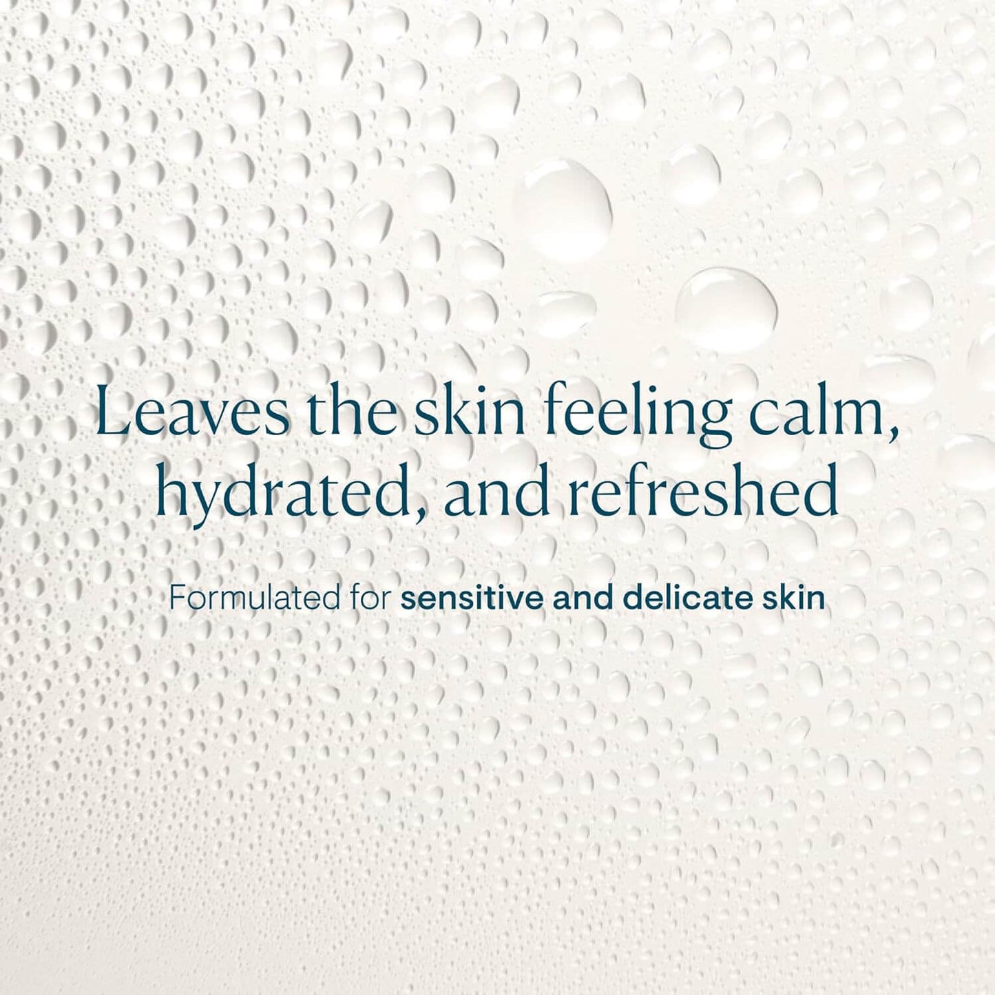 Text on a textured white background about Elemis skin care product benefits