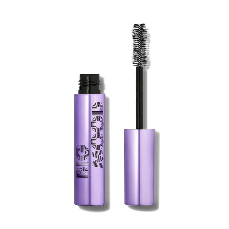 e.l.f Big Mood Mascara packaging with hourglass brush for bold, volumizing lashes.