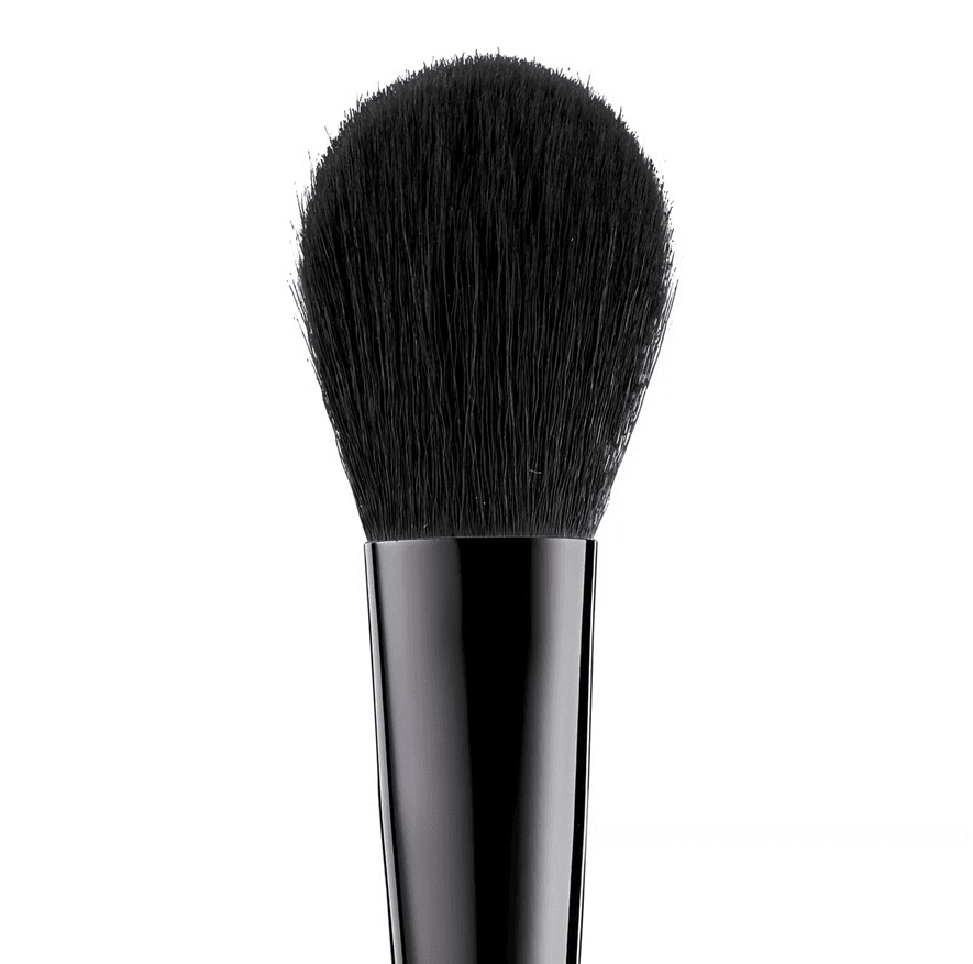 e.l.f. Blush Brush with soft synthetic bristles for precise blush and bronzer application, ideal for cream or powder makeup.