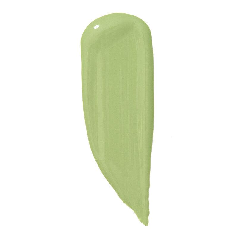 Swatch of e.l.f Camo Color Corrector in green, designed to neutralize redness and brighten skin tone.
