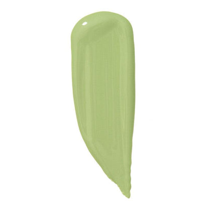 Swatch of e.l.f Camo Color Corrector in green, designed to neutralize redness and brighten skin tone.