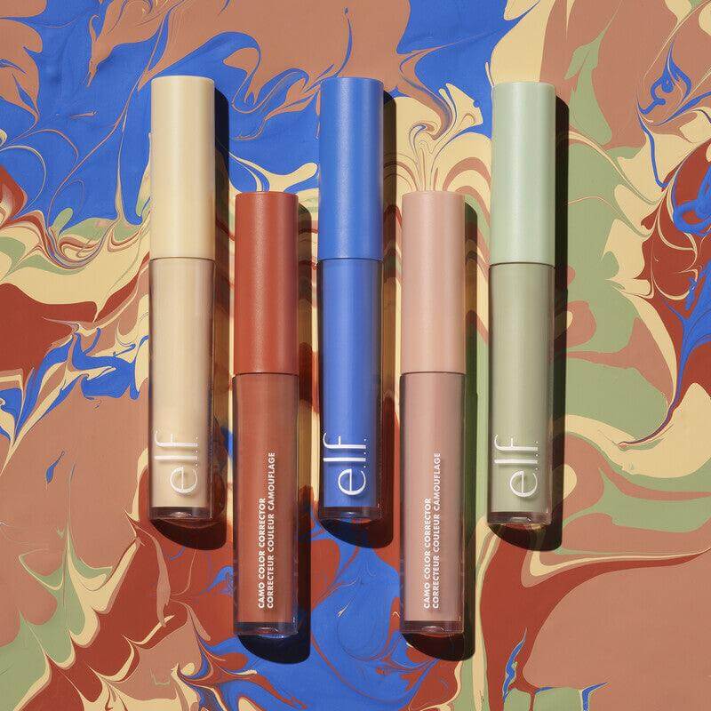 e.l.f Camo Color Corrector in five shades, ideal for camouflaging discoloration and redness.