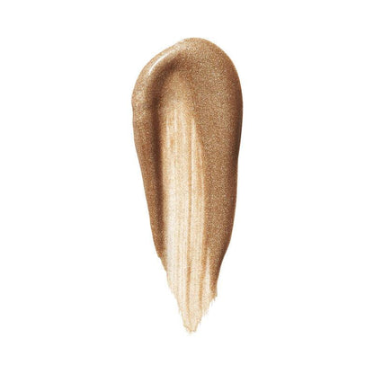 Liquid bronze highlighter swatch demonstrating e.l.f Halo Glow Highlight Beauty Wand's luminous texture.