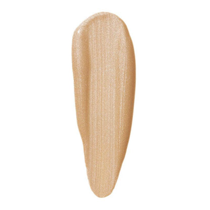 e.l.f Halo Glow Liquid Filter swatch showcasing a luminous, glowy texture in a light beige shade.