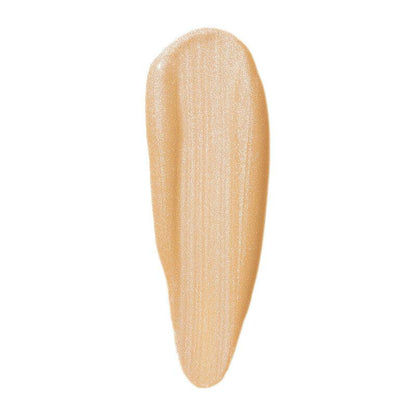 Swatch of e.l.f Halo Glow Liquid Filter in a shimmering beige shade for a radiant complexion boost.