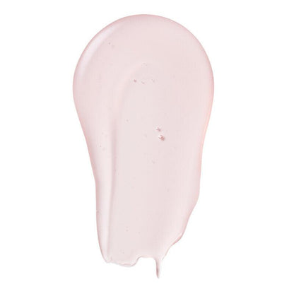 Swatch of e.l.f Power Grip Primer, a sticky gel-based formula with a light pink hue.