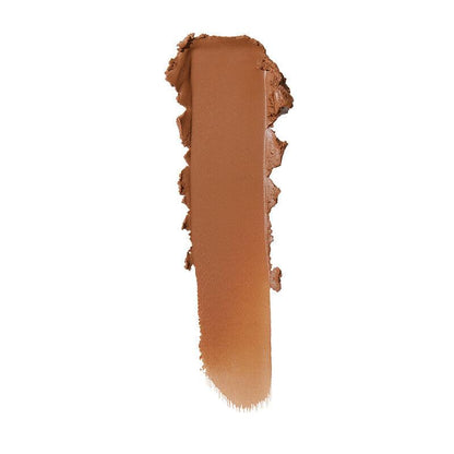 Swatch of e.l.f Putty Bronzer in a rich bronzed shade, showcasing its creamy texture and color.