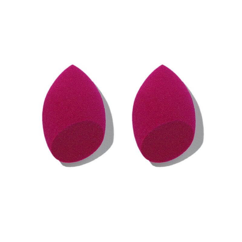 e.l.f Total Face Sponge Duo in vibrant pink, perfect for makeup application and blending with multi-sided designs.