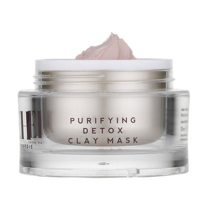 Jar of Emma Hardie purifying detox clay mask with visible brand name on a white background
