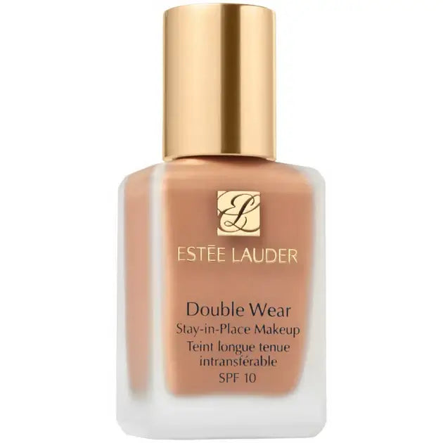 Estée Lauder Double Wear Stay-In-Place Makeup Foundation SPF10 bottle with natural matte finish.