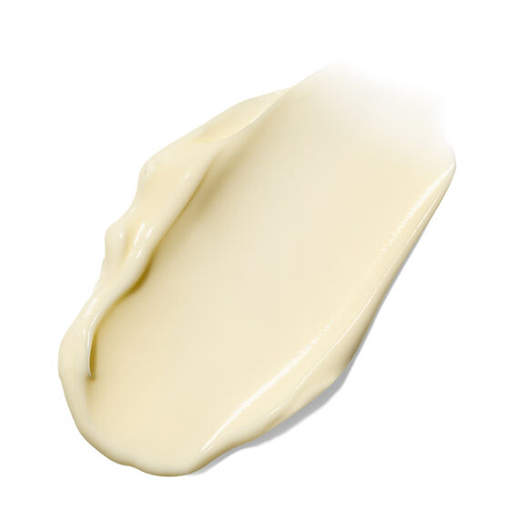 Close-up of a Farmacy beige cream swatch on a white background