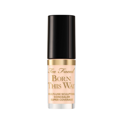 Too Faced Born This Way Super Coverage Multi Use Concealer in Fair, perfect for natural radiant complexion.
