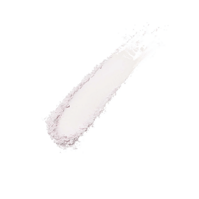 Fenty Beauty Mini Invisimatte Instant Setting Powder swatch showcasing ultra-fine, talc-free formula for flawless matte finish.