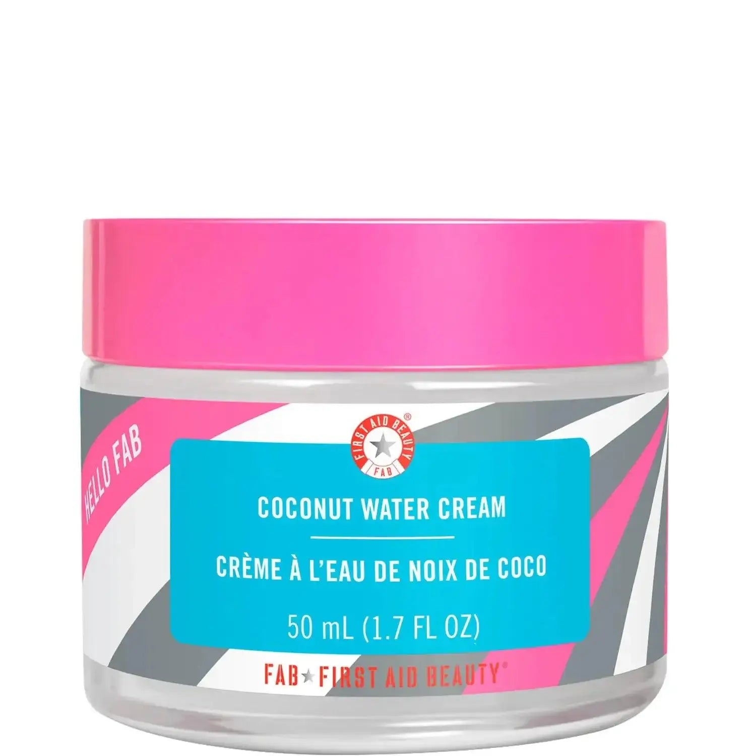 First Aid Beauty Hello Fab Coconut Water Cream 1.7 fl. oz. jar, hydrating moisturizer for dry skin