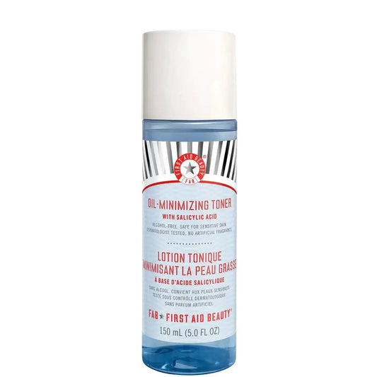 First Aid Beauty Oil-Minimizing Toner 150ml with salicylic acid for purifying skin and controlling shine.