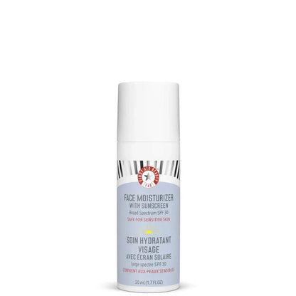 First Aid Beauty Ultra Repair Face Moisturizer SPF 30 50ml, daily cream with UV protection for all skin types.