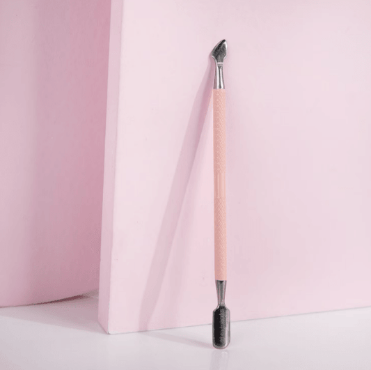 Brushworks Cuticle Pusher with dual-ended tools for shaping cuticles and cleaning under nails.