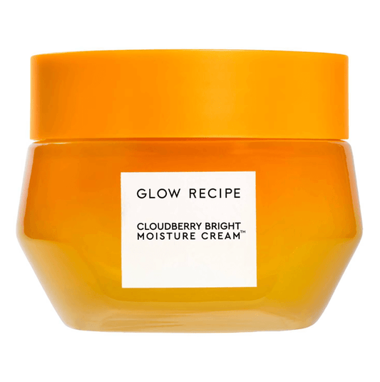 GLOW RECIPE Cloudberry Bright Cream Moisturizer jar, 50ml, antioxidant-rich formula for hydration and brightening.