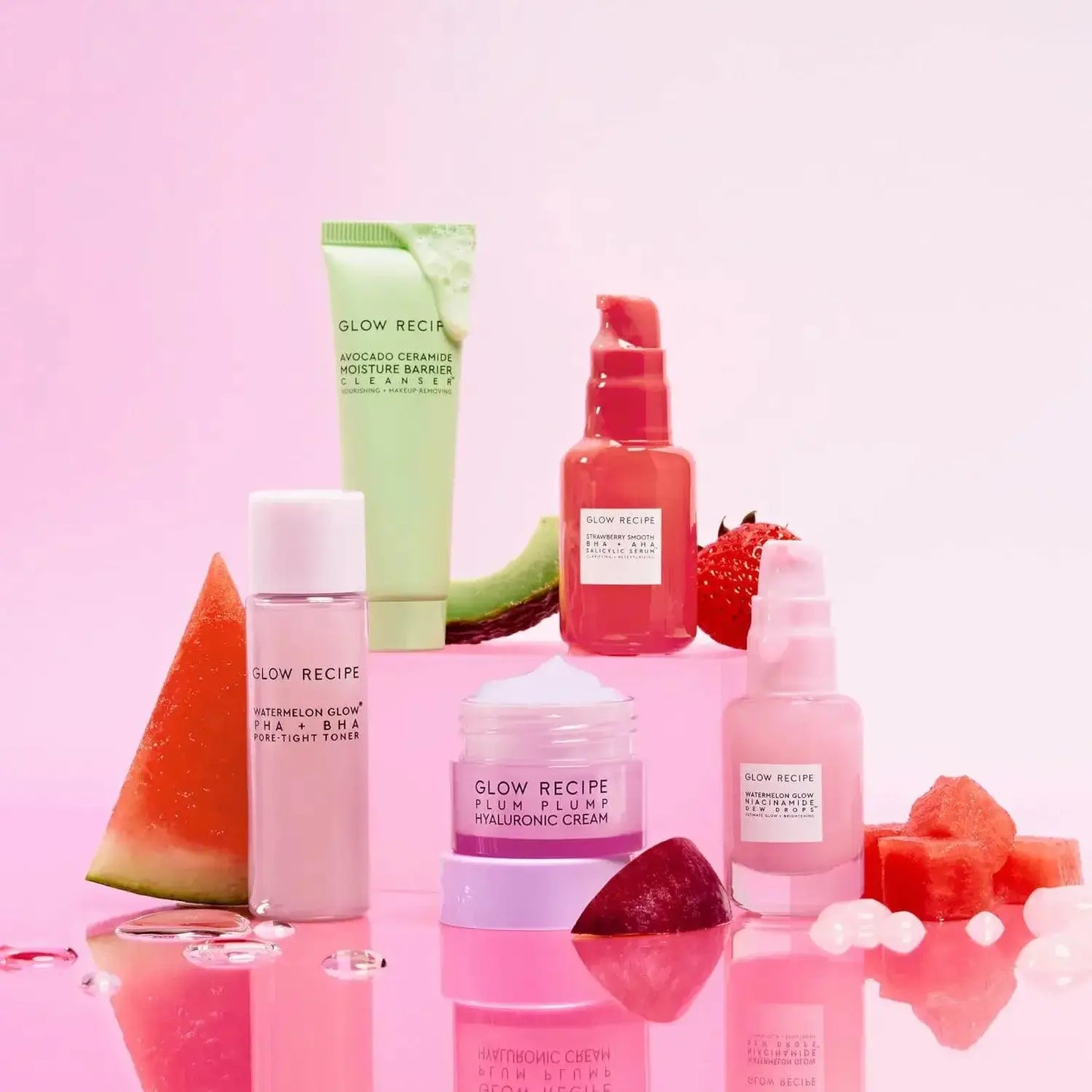 Glow Recipe Fruit Babies Set: a vibrant array of five skincare minis with fruit extracts for glowing skin.