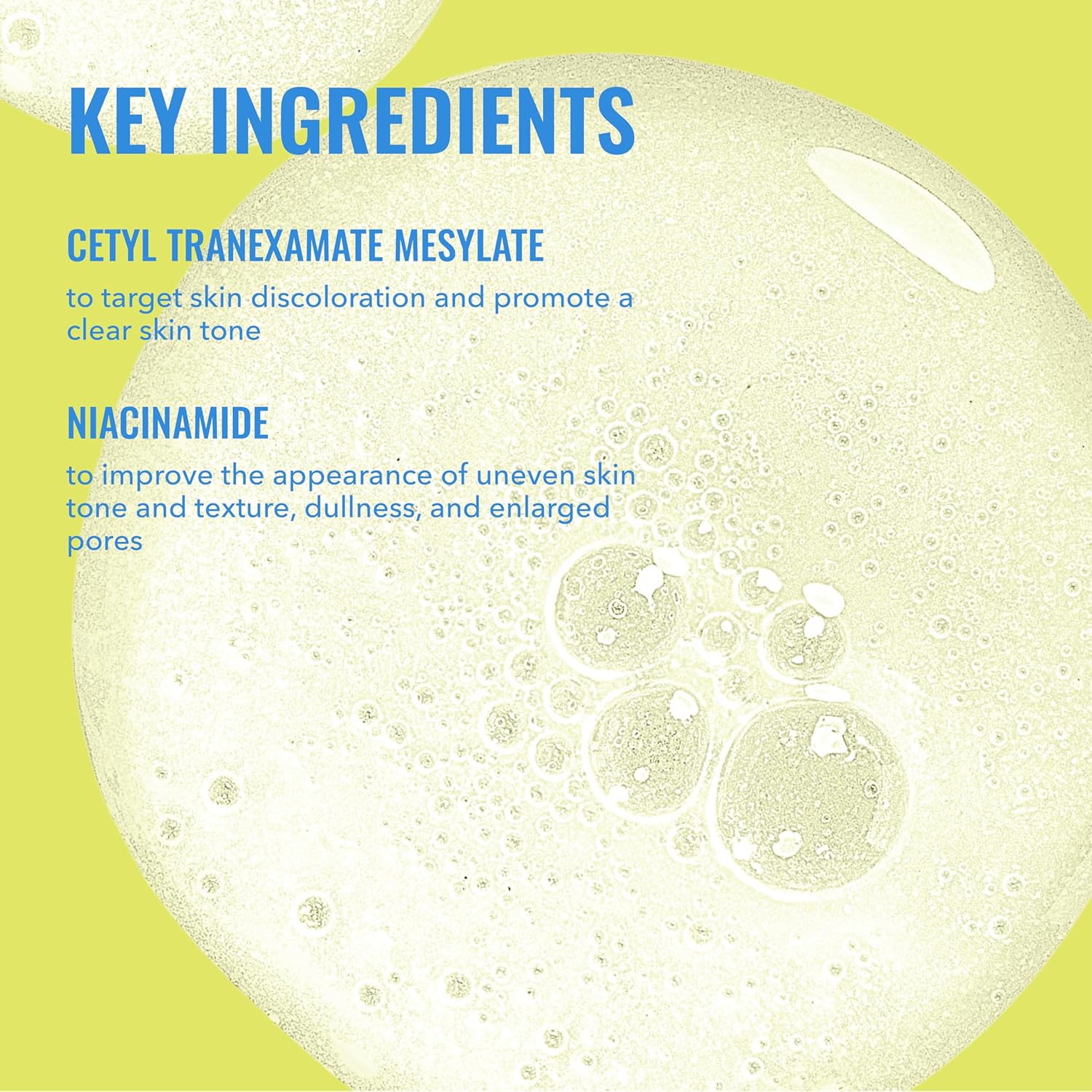 Good Molecules Product packaging with key ingredients listed on a green background