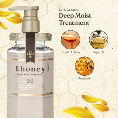 &honey Deep Moist Treatment 2.0 - Japanese Honey Hair Conditioner 445g
