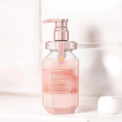 &honey Melty Moist Repair Treatment 2.0 Conditioner in a stylish bottle for deep hydration and moisture retention.