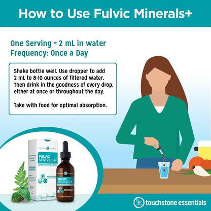 Touchstone Essentials Fulvic Minerals+ 60ml 30-day supply