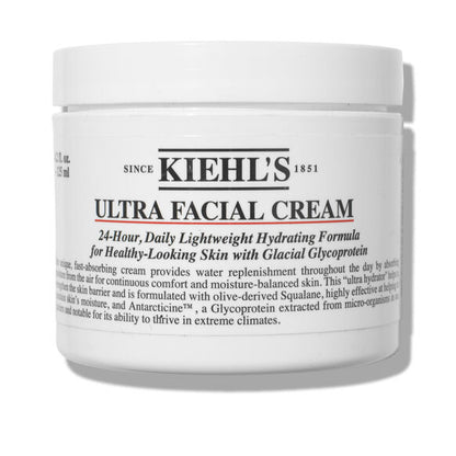 Kiehl's Ultra Facial Cream jar on a white background