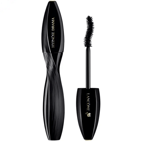 Lancôme Hypnôse Drama Mascara in black, featuring a curved brush for voluminous lashes.