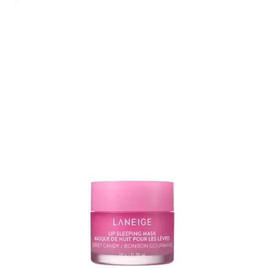 LANEIGE Lip Sleeping Mask in Sweet Candy flavor, 20g jar for nourishing and moisturizing lips.
