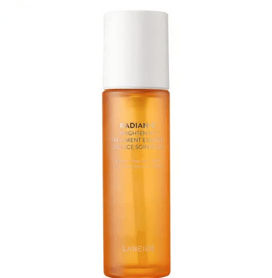 LANEIGE Radian-C Toner 150ml brightening treatment essence in an orange bottle, promoting a radiant skin glow.