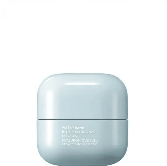 LANEIGE Water Bank Blue Hyaluronic Eye Cream 25ml jar for hydrating and energizing tired eyes.