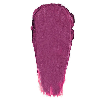 Laura Mercier Swatch of purple lipstick on a white background
