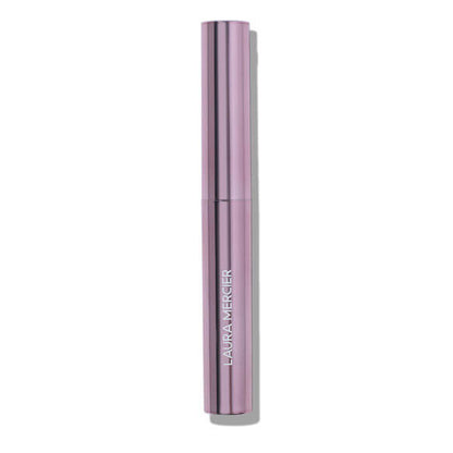 Pink cosmetic tube with 'Laura Mercier' branding on a white background
