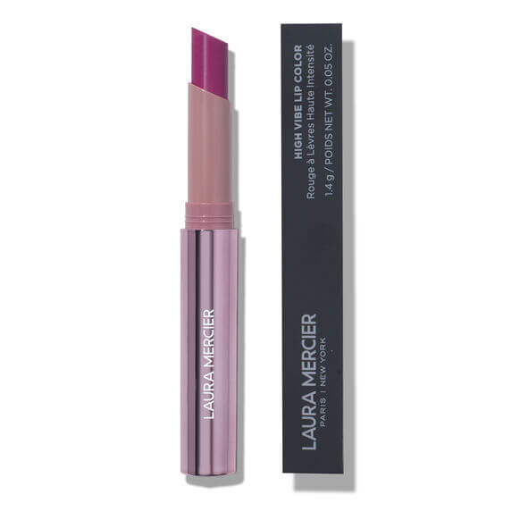 Laura Mercier lipstick with packaging on a white background