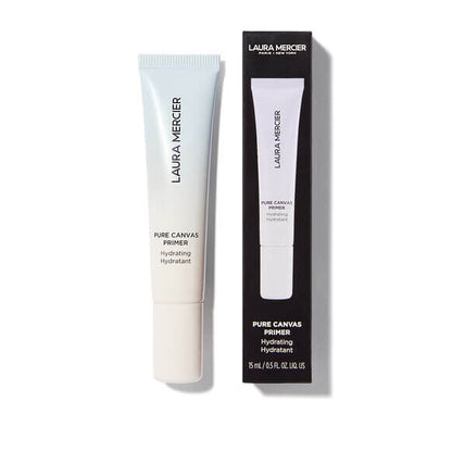 Laura Mercier Pure Canvas Primer tube and packaging on a white background