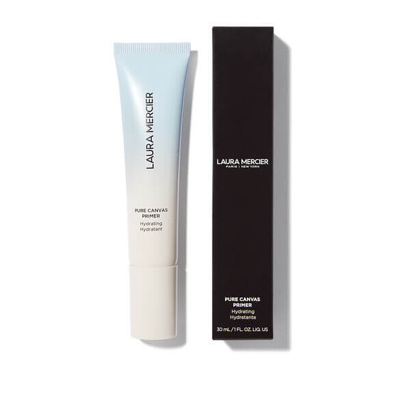 Laura Mercier Pure Canvas Primer tube and packaging on a white background