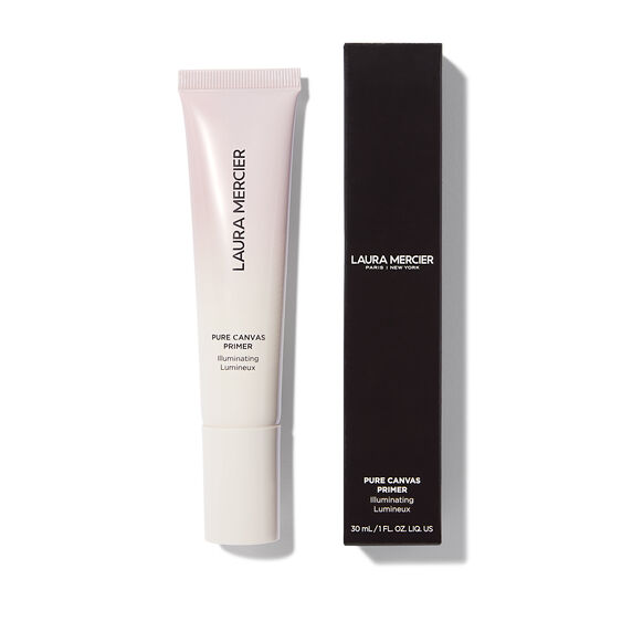 Laura Mercier Pure Canvas Primer tube and packaging on a white background