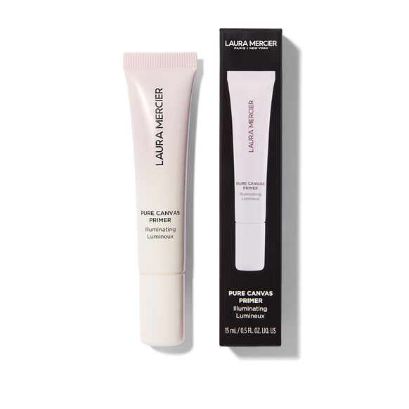 Laura Mercier Pure Canvas Primer tube and packaging on a white background