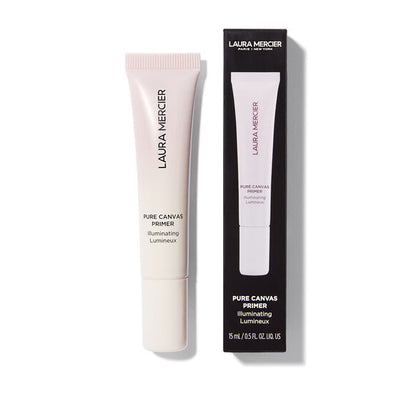 Laura Mercier Pure Canvas Primer tube and packaging on a white background