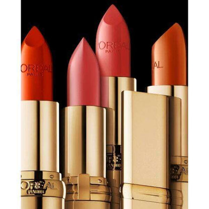 L'Oréal Color Riche Satin Lipsticks in vibrant shades, showcasing rich pigments and luxurious satin finishes.