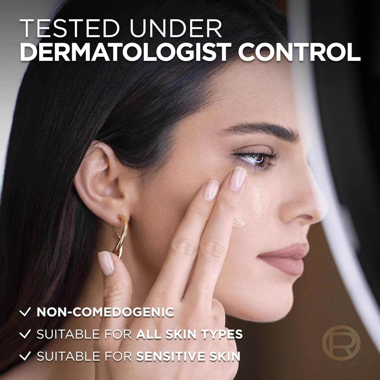 L'Oréal Paris Infallible 32hr Freshwear Liquid Foundation - 250 Radiant Sand, tested under dermatologist control for all skin types.