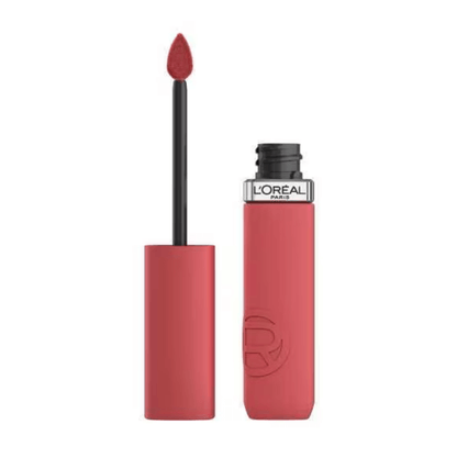 L'Oreal Paris Infallible Matte Resistance Lipstick 500 with precise applicator for longwear, intense color and matte finish.