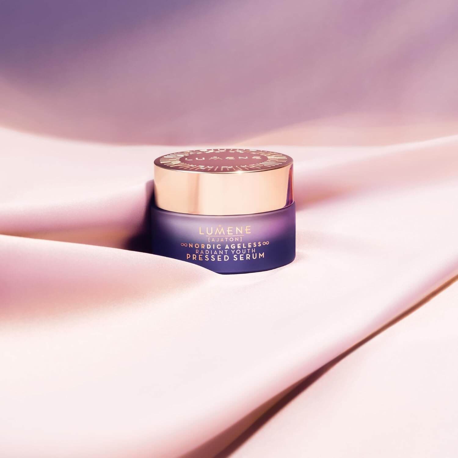 Lumene skincare product on a soft, light background