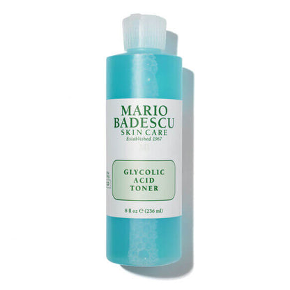 Mario Badescu Glycolic Acid Toner 236ml bottle for radiant skin and rejuvenation.